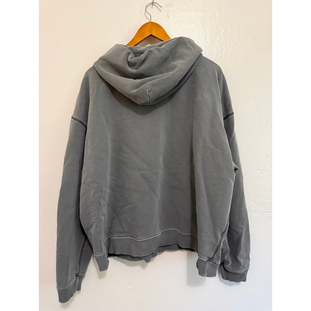 Elwood Women Hoodie XL Charcoal Grey Organic Cotton Oversized Streetwear lounge - Picture 5 of 8